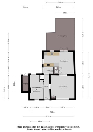 Plattegrond - Langestraat 36, 4542 AG Hoek - Begane grond.jpg